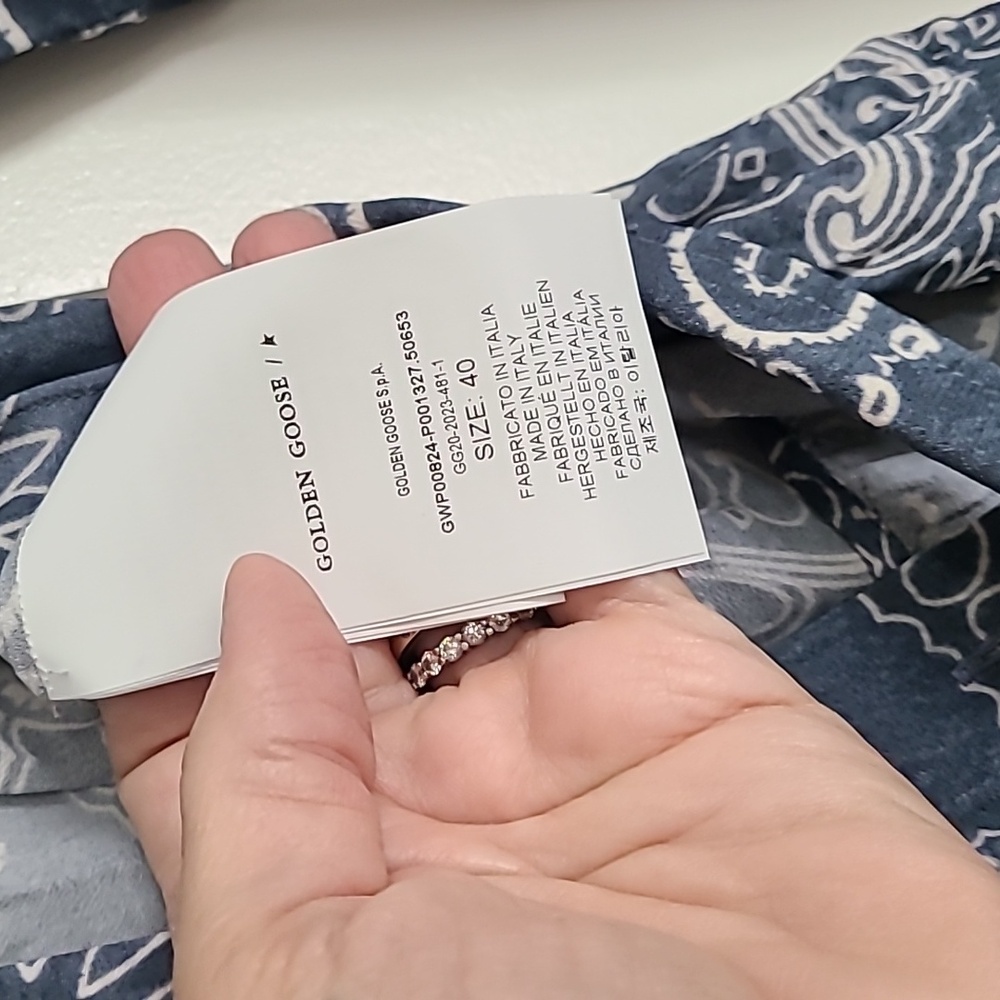 Golden Goose Paisley Bandana Print Long-Sleeve Maxi Dress - Picture 9 of 11